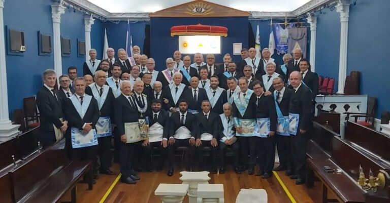 ARLS União e Progresso inicia mais três novos irmãos com a presença do Grão-Mestre Estadual